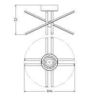 LED Semi-Flush Mount by AFX Lighting - Jaxx Collection, Polished Chrome Finish - JAXF1515L30D1PC