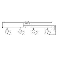 LED Fixed Rail by AFX Lighting - Metro Collection, Satin Nickel Finish - MTRF4450L30SN