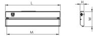 LED Undercabinet by AFX Lighting - Noble Pro 2 Collection, Rubbed Bronze Finish - NLLP2-40RB