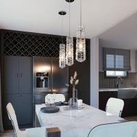 One Light Pendant by AFX Lighting - Spun Collection, Satin Nickel Finish - SPP05MBSNSM