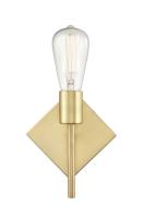 LED Wall Sconce by Innovations - Auralume Collection, Satin Brass Finish - 425-1W-SB-LED