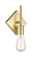 LED Wall Sconce by Innovations - Auralume Collection, Satin Brass Finish - 425-1W-SB-LED
