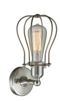 LED Wall Sconce by Innovations - Austere Collection, Brushed Satin Nickel Finish - 900-1W-SN-CE513-SN-LED