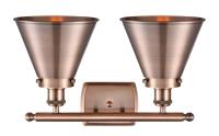 Two Light Bath Vanity by Innovations - Ballston Urban Collection, Antique Copper Finish - 916-2W-AC-M13-AC