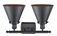 LED Bath Vanity by Innovations - Ballston Urban Collection, Matte Black Finish - 916-2W-BK-M13-LED