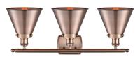 Three Light Bath Vanity by Innovations - Ballston Urban Collection, Antique Copper Finish - 916-3W-AC-M13-AC