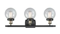 LED Bath Vanity by Innovations - Ballston Urban Collection, Black Antique Brass Finish - 916-3W-BAB-G204-6-LED