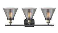 Three Light Bath Vanity by Innovations - Ballston Urban Collection, Black Antique Brass Finish - 916-3W-BAB-G43