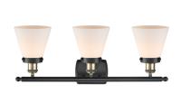 Three Light Bath Vanity by Innovations - Ballston Urban Collection, Black Antique Brass Finish - 916-3W-BAB-G61