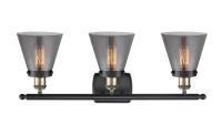 Three Light Bath Vanity by Innovations - Ballston Urban Collection, Black Antique Brass Finish - 916-3W-BAB-G63