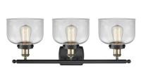 Three Light Bath Vanity by Innovations - Ballston Urban Collection, Black Antique Brass Finish - 916-3W-BAB-G72