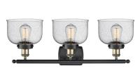 Three Light Bath Vanity by Innovations - Ballston Urban Collection, Black Antique Brass Finish - 916-3W-BAB-G74