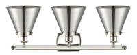 Three Light Bath Vanity by Innovations - Ballston Urban Collection, Polished Nickel Finish - 916-3W-PN-M13-PN