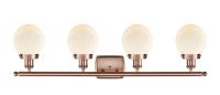 LED Bath Vanity by Innovations - Ballston Urban Collection, Antique Copper Finish - 916-4W-AC-G201-6-LED