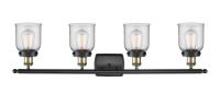 Four Light Bath Vanity by Innovations - Ballston Urban Collection, Black Antique Brass Finish - 916-4W-BAB-G52