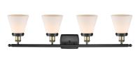 Four Light Bath Vanity by Innovations - Ballston Urban Collection, Black Antique Brass Finish - 916-4W-BAB-G61