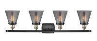 Four Light Bath Vanity by Innovations - Ballston Urban Collection, Black Antique Brass Finish - 916-4W-BAB-G63