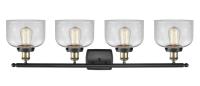 Four Light Bath Vanity by Innovations - Ballston Urban Collection, Black Antique Brass Finish - 916-4W-BAB-G72