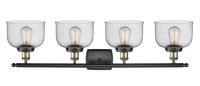 Four Light Bath Vanity by Innovations - Ballston Urban Collection, Black Antique Brass Finish - 916-4W-BAB-G74