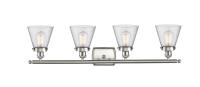 Four Light Bath Vanity by Innovations - Ballston Urban Collection, Brushed Satin Nickel Finish - 916-4W-SN-G64