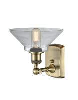 One Light Wall Sconce by Innovations - Ballston Collection, Antique Brass Finish - 516-1W-AB-G132