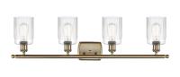 Four Light Bath Vanity by Innovations - Ballston Collection, Antique Brass Finish - 516-4W-AB-G342