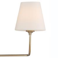 Three Light Bathroom Vanity by Crystorama - Sylvan Collection, Vibrant Gold Finish - 2443-OP-VG