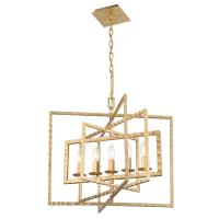 Five Light Chandelier by Crystorama - Capri Collection, Antique Gold Finish - 336-GA