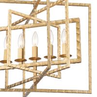 Five Light Chandelier by Crystorama - Capri Collection, Antique Gold Finish - 336-GA
