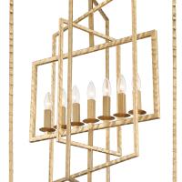 Seven Light Chandelier by Crystorama - Capri Collection, Antique Gold Finish - 339-GA