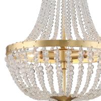 Three Light Chandelier by Crystorama - Rylee Collection, Antique Gold Finish - 603-GA