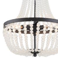 Three Light Chandelier by Crystorama - Rylee Collection, Matte Black Finish - 603-MK
