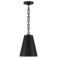 Two Light Chandelier by Crystorama - Alston Collection, Matte Black + Antique Gold Finish - 8685-MK-GA