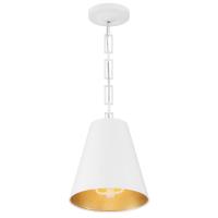 Two Light Chandelier by Crystorama - Alston Collection, Matte White + Antique Gold Finish - 8685-MT-GA