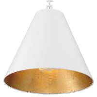 Three Light Chandelier by Crystorama - Alston Collection, Matte White + Antique Gold Finish - 8687-MT-GA