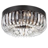 Five Light Flush Mount by Crystorama - Alister Collection, Charcoal Bronze Finish - ALI-B2005-CZ