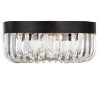 Five Light Flush Mount by Crystorama - Alister Collection, Charcoal Bronze Finish - ALI-B2005-CZ