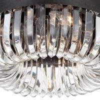 Five Light Flush Mount by Crystorama - Alister Collection, Charcoal Bronze Finish - ALI-B2005-CZ