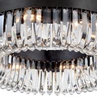 Eight Light Chandelier by Crystorama - Alister Collection, Charcoal Bronze Finish - ALI-B2008-CZ