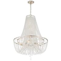 Nine Light Chandelier by Crystorama - Arcadia Collection, Antique Silver Finish - ARC-1917-SA-CL-MWP