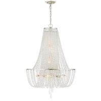 Nine Light Chandelier by Crystorama - Arcadia Collection, Antique Silver Finish - ARC-1917-SA-CL-MWP