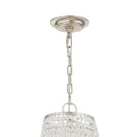 Nine Light Chandelier by Crystorama - Arcadia Collection, Antique Silver Finish - ARC-1917-SA-CL-MWP