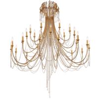 28 Light Chandelier by Crystorama - Arcadia Collection, Antique Gold Finish - ARC-1929-GA-CL-MWP