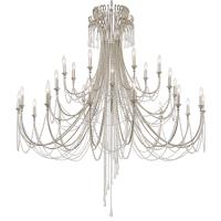 28 Light Chandelier by Crystorama - Arcadia Collection, Antique Silver Finish - ARC-1929-SA-CL-MWP
