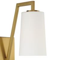 One Light Wall Sconce by Crystorama - Avon Collection, Aged Brass Finish - AVO-B4201-AG