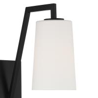One Light Wall Sconce by Crystorama - Avon Collection, Matte Black Finish - AVO-B4201-MK