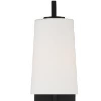 One Light Wall Sconce by Crystorama - Avon Collection, Matte Black Finish - AVO-B4201-MK
