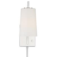 One Light Wall Sconce by Crystorama - Avon Collection, Polished Nickel Finish - AVO-B4201-PN