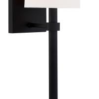 One Light Wall Sconce by Crystorama - Bromley Collection, Black Forged Finish - BRO-451-BF