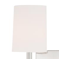 Two Light Wall Sconce by Crystorama - Bromley Collection, Polished Nickel Finish - BRO-452-PN